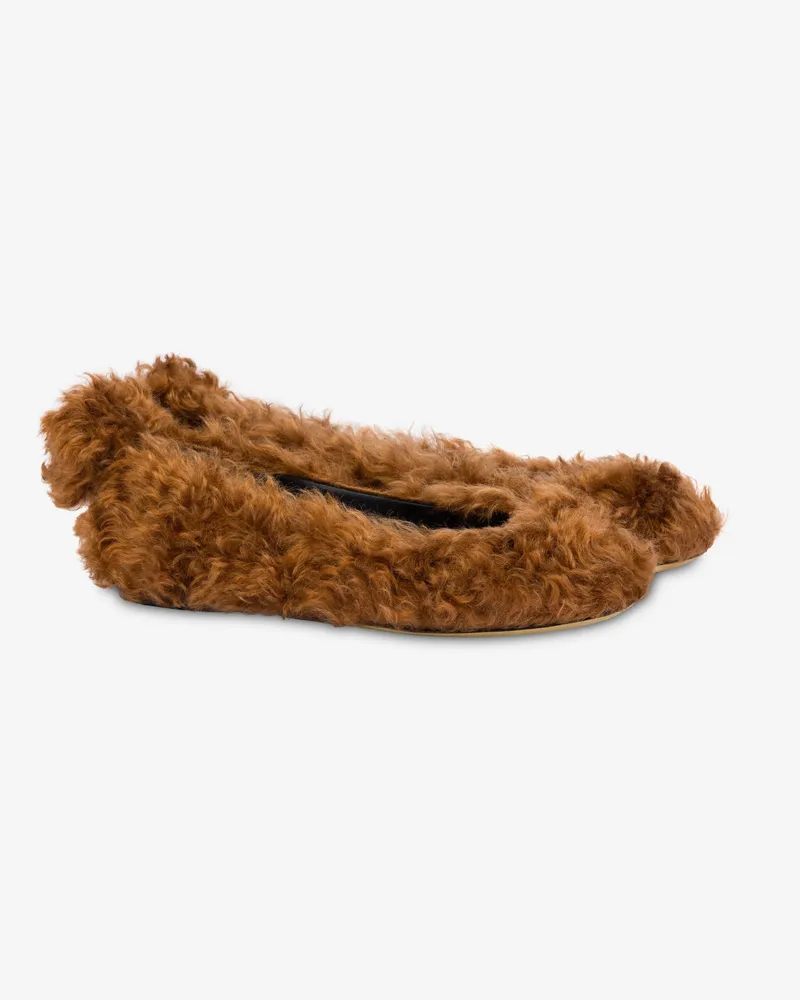 Moschino Ballerinas aus Mohair - Braun Braun