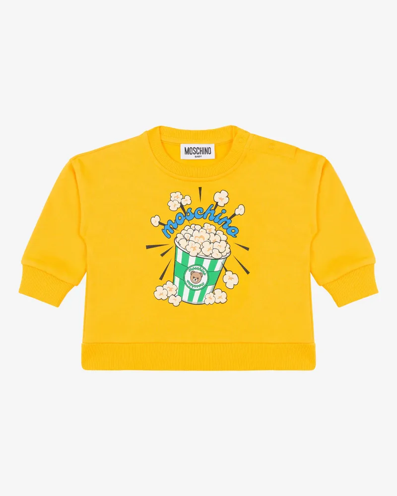 Moschino Moschino Teddy Bear Baumwoll-Sweatshirt - Gelb Gelb