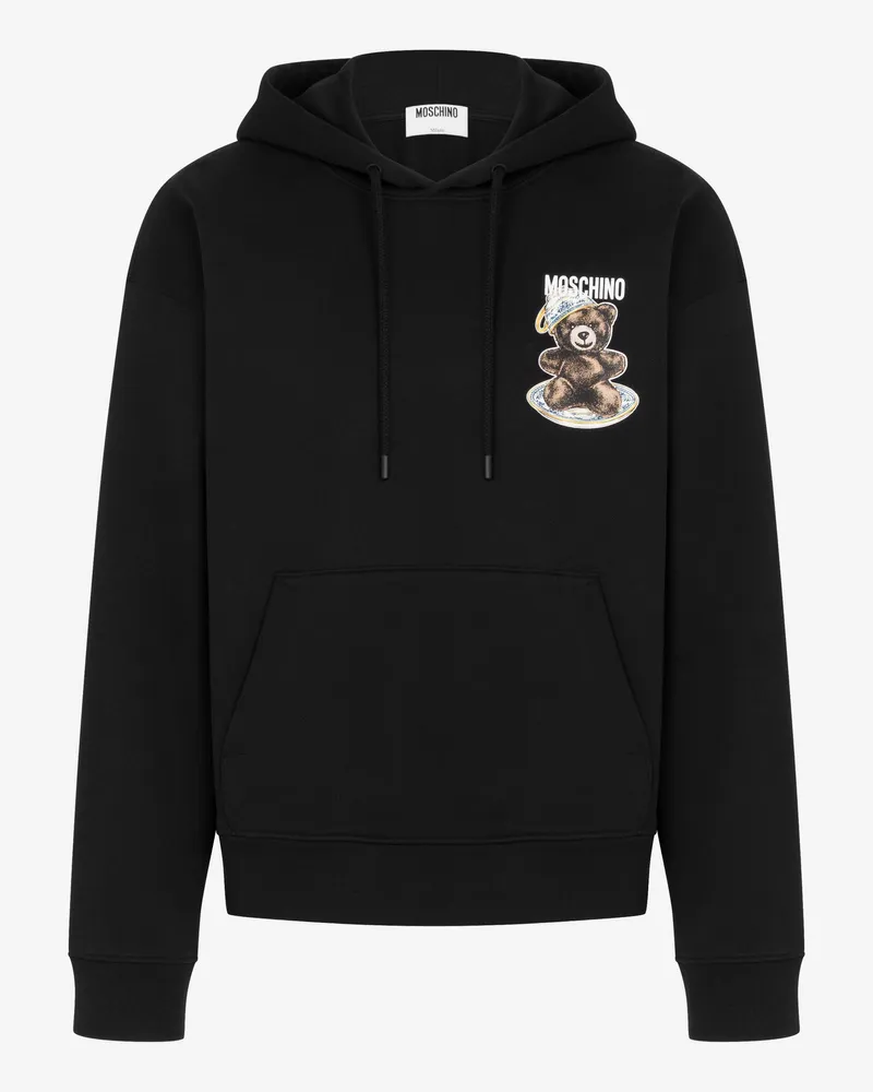 Moschino Moschino Teddybär Sweatshirt aus Bio-Baumwolle - Schwarz Schwarz