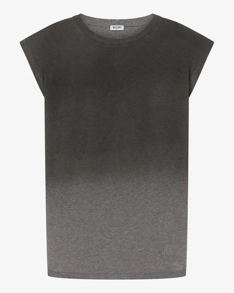 Moschino T-Shirt aus Baumwolljersey - Schwarz Schwarz