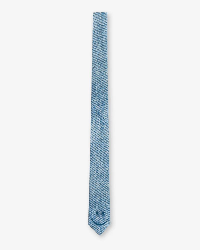Moschino Smiley® Seidenkrawatte - Blau Blau