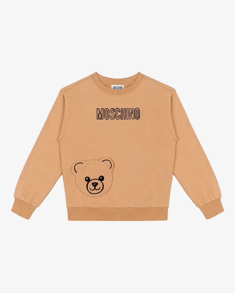 Moschino Sweatshirt aus bestickter Baumwolle - Braun Braun