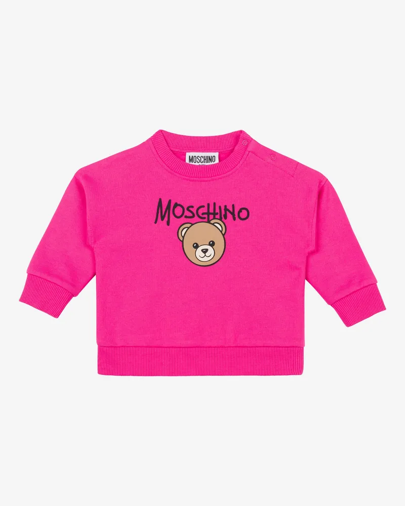 Moschino Moschino Teddy Bear Baumwoll-Sweatshirt - Fuchsie Fuchsie