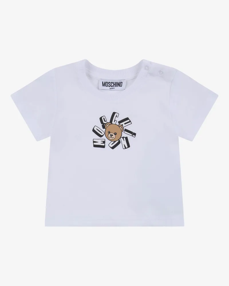 Moschino T-Shirt aus Baumwolljersey Moschino Teddy Bear - Weiß Weiß