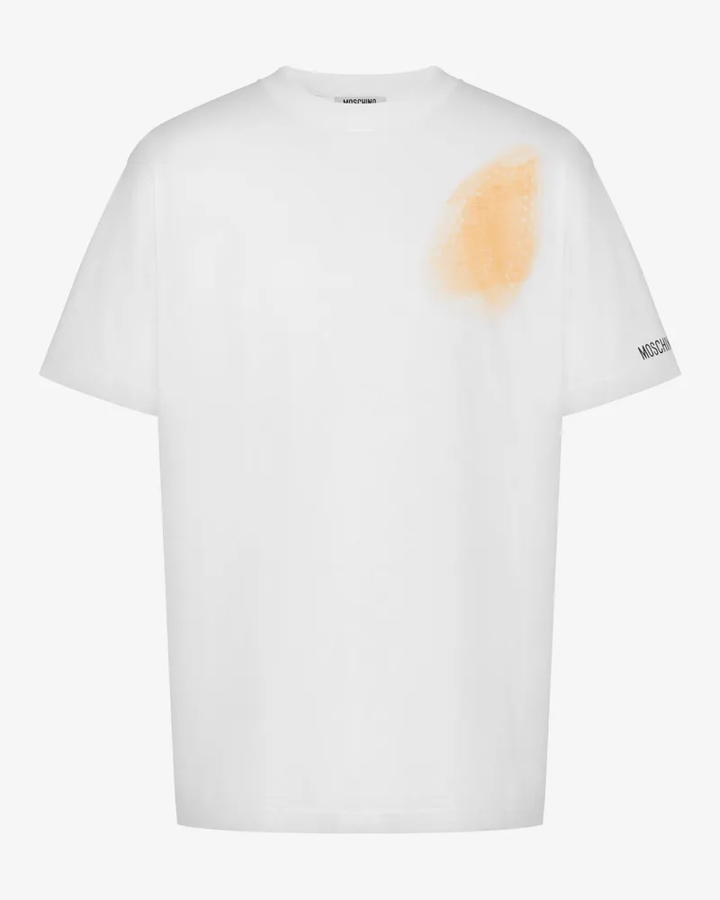 Moschino T-Shirt aus Bio-Baumwoll-Jersey Archive - Weiß Weiß