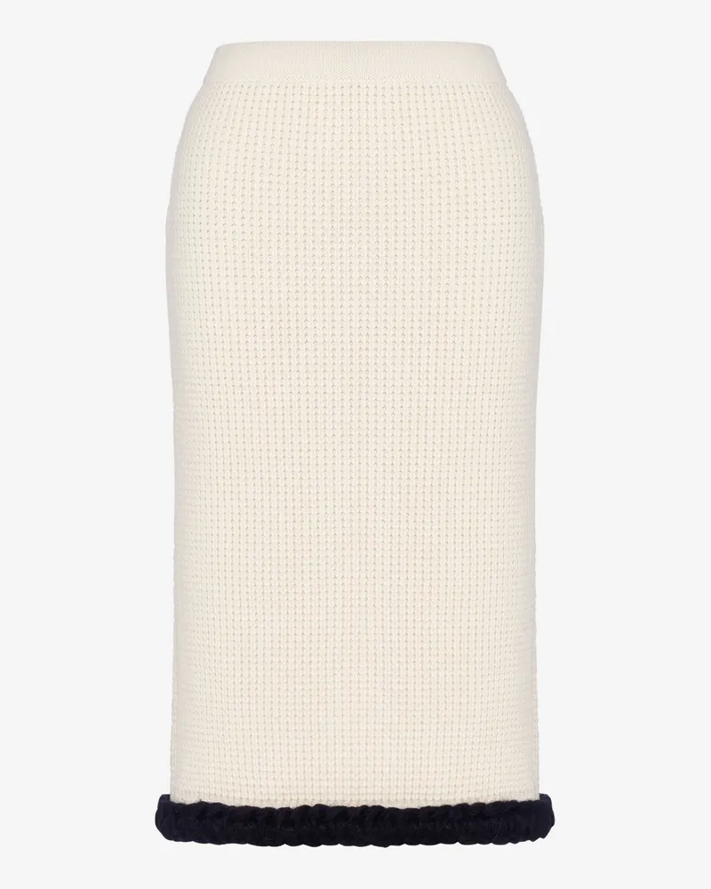 Moschino Rock aus superfine Lammwolle - Weiß Weiß