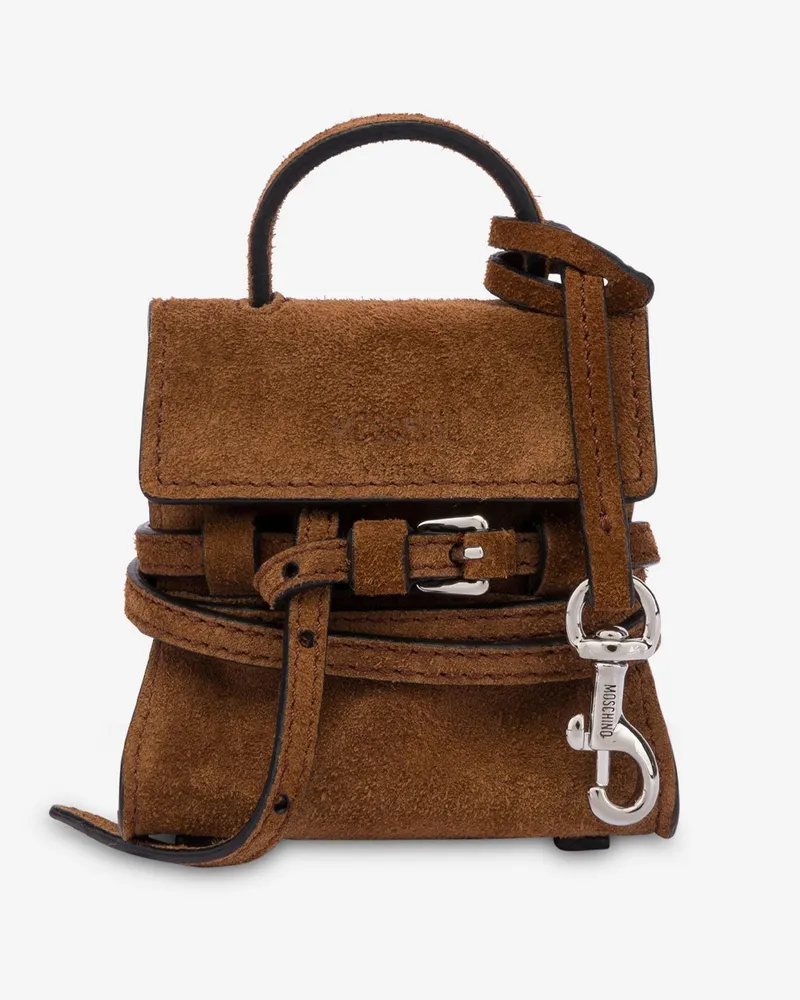 Moschino Micro Tasche Moschino Tie Me - Braun Braun