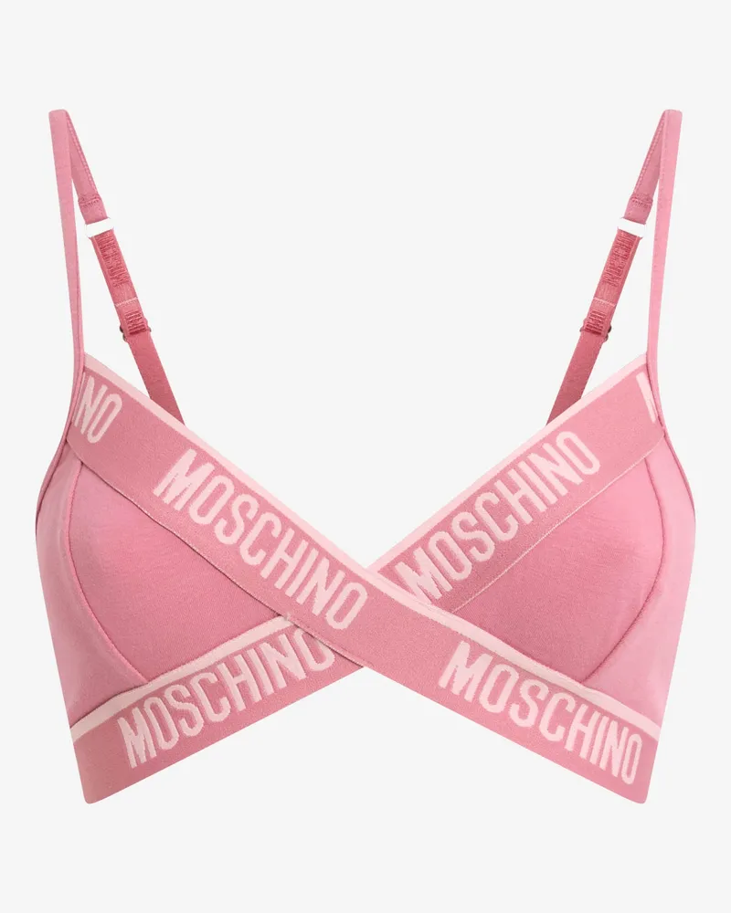 Moschino BH aus Stretch-Baumwolljersey - Pink Pink