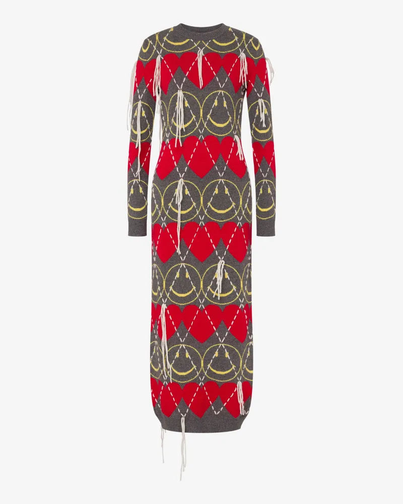 Moschino Kleid aus einer Wollmischung Smiley® - Grau Grau