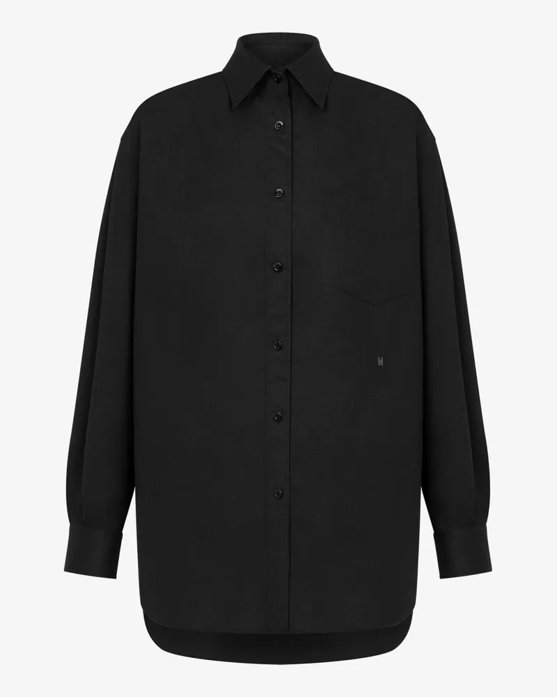 Moschino Stretch-Popeline-Hemd - Schwarz Schwarz