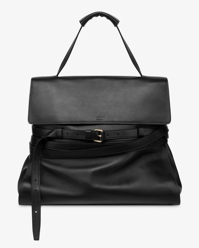Moschino Moschino Tie Me Tasche Jumbo - Schwarz Schwarz