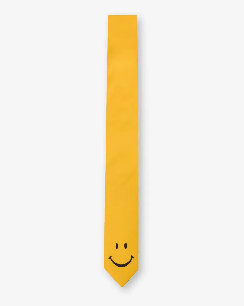 Moschino Smiley® Seidenkrawatte - Gelb Gelb