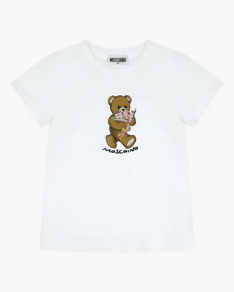Moschino T-Shirt aus Baumwolljersey Moschino Teddy Bear - Weiß Weiß