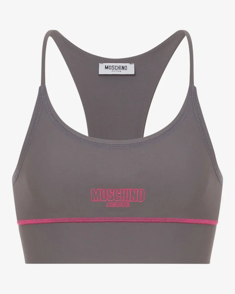 Moschino Sport-Top aus Funktionsstoff - Grau Grau