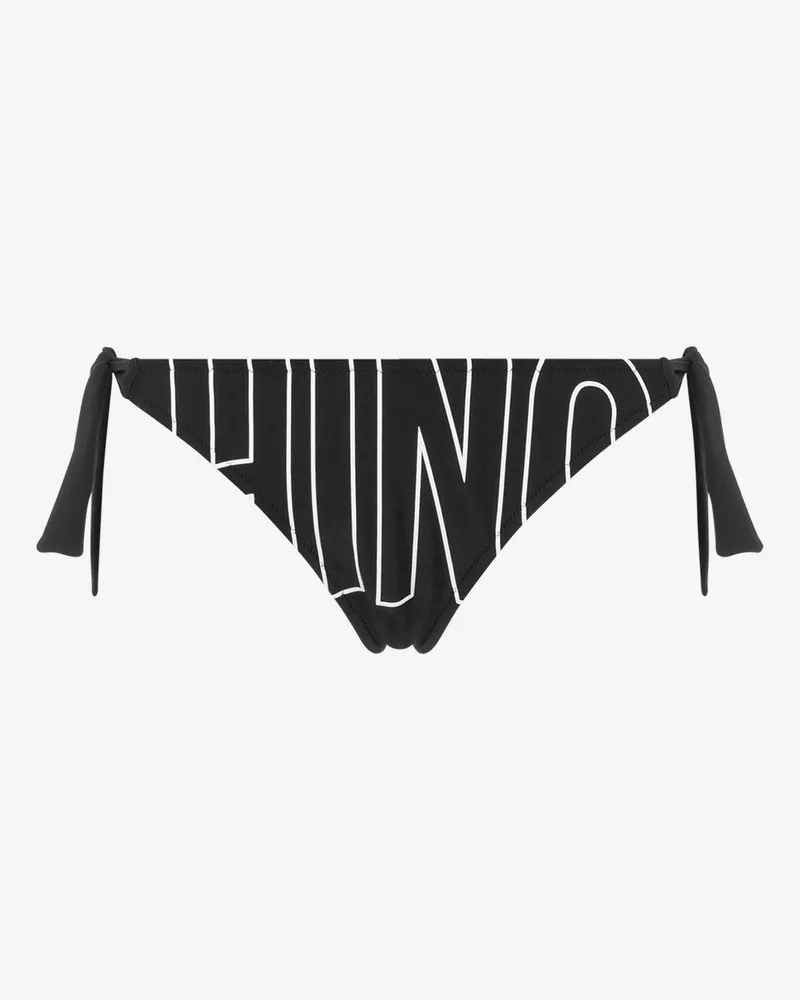 Moschino Badehose mit Rubber-Logo - Schwarz Schwarz