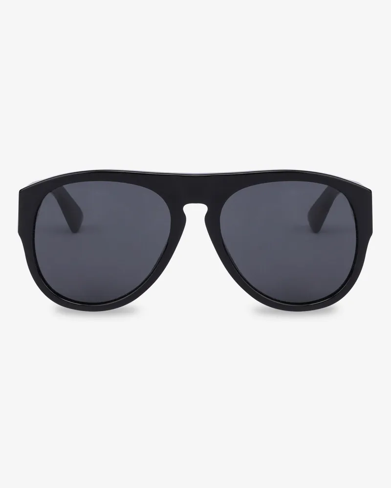 Moschino Sonnenbrille mit schwarzen Gläsern - Schwarz Schwarz