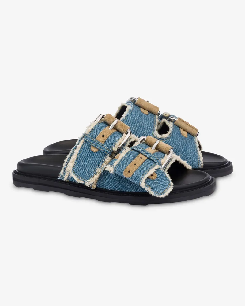 Moschino Denim-Sandalen - Blau Blau