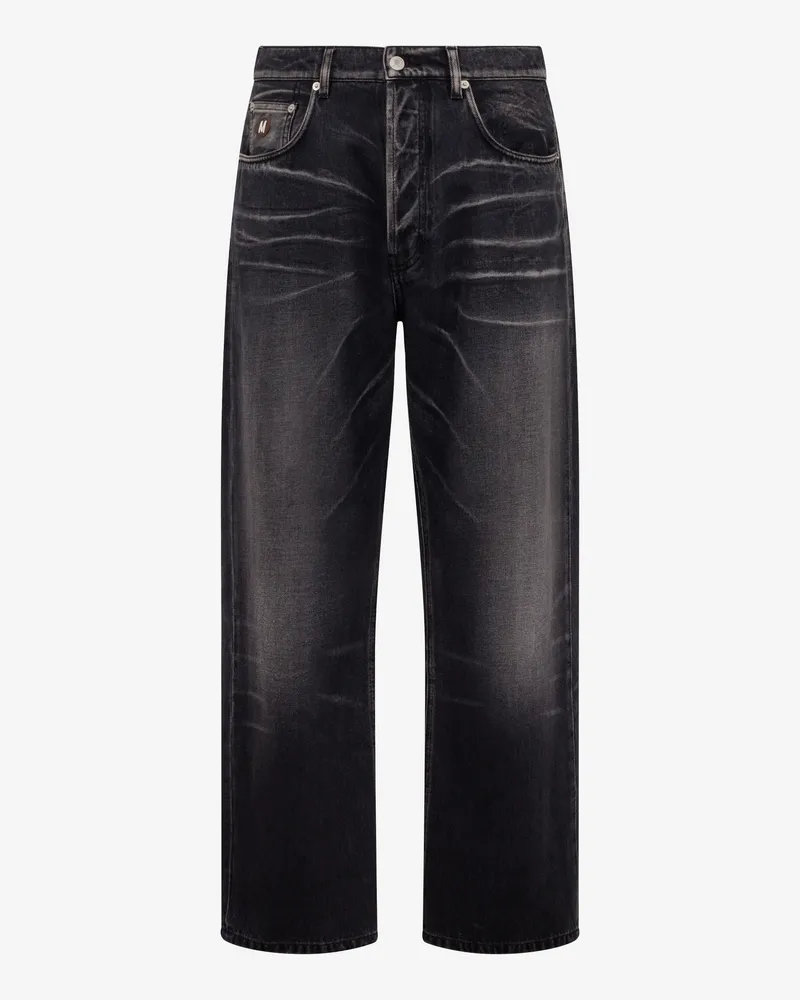 Moschino Baumwoll-Denim-Hose - Schwarz Schwarz