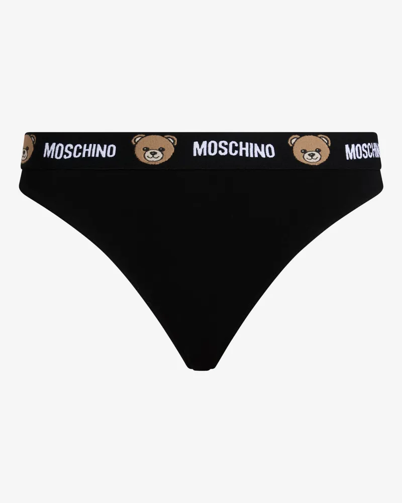 Moschino Slip aus Baumwolljersey - Schwarz Schwarz