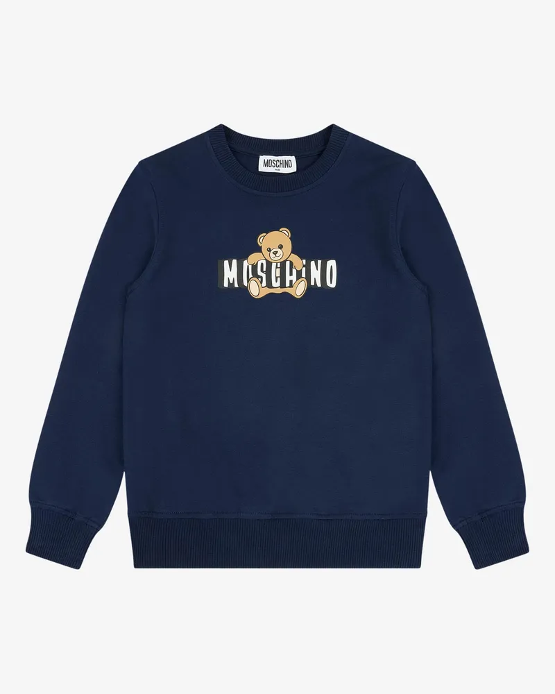 Moschino Moschino Teddy Bear Sweatshirt aus Baumwolle - Blau Blau
