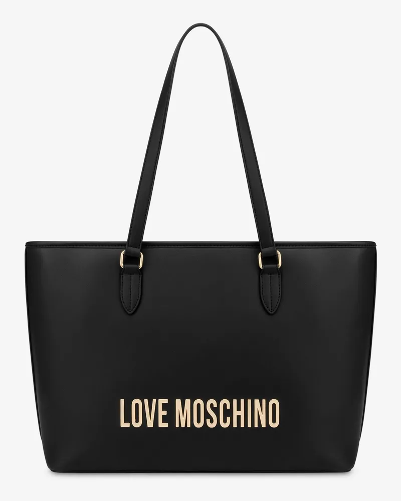 Moschino Shopper mit Logo Eco-friendly - Schwarz Schwarz