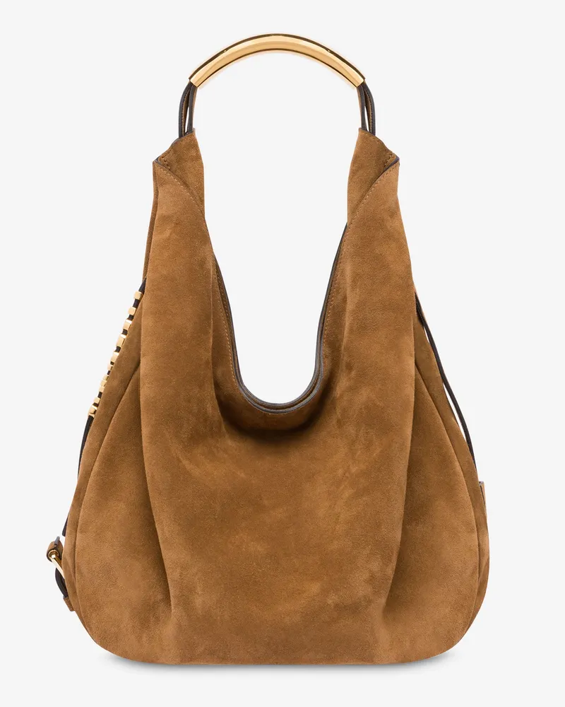 Moschino Mittlere Umhängetasche Moschino Handle Me - Braun Braun