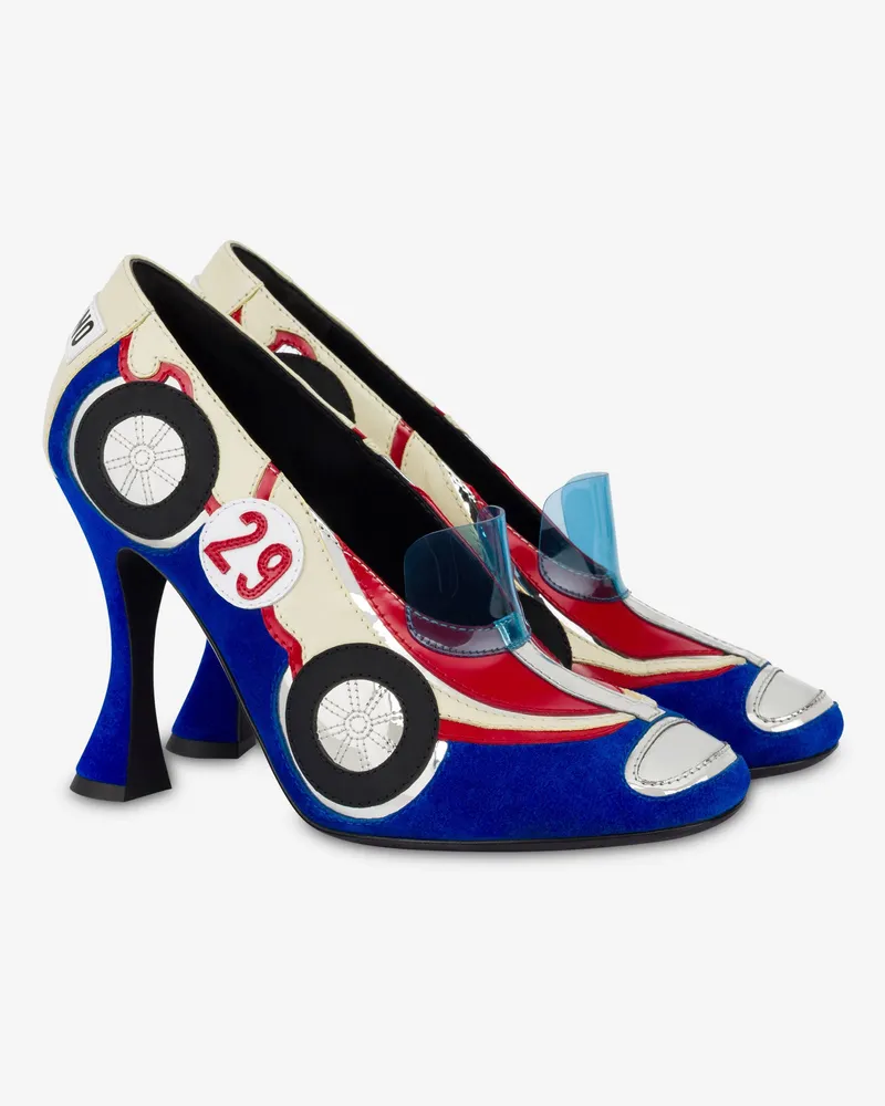 Moschino Pumps „Car“ - Blau Blau