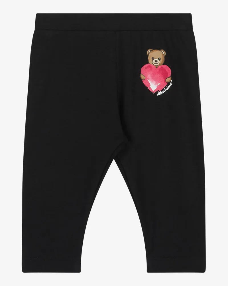 Moschino Leggings aus Baumwolljersey Moschino Teddy Bear - Schwarz Schwarz