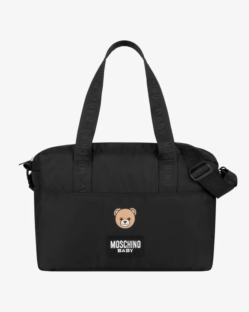 Moschino Nylontasche mit Wickelauflage Moschino Teddy Bear - Schwarz Schwarz