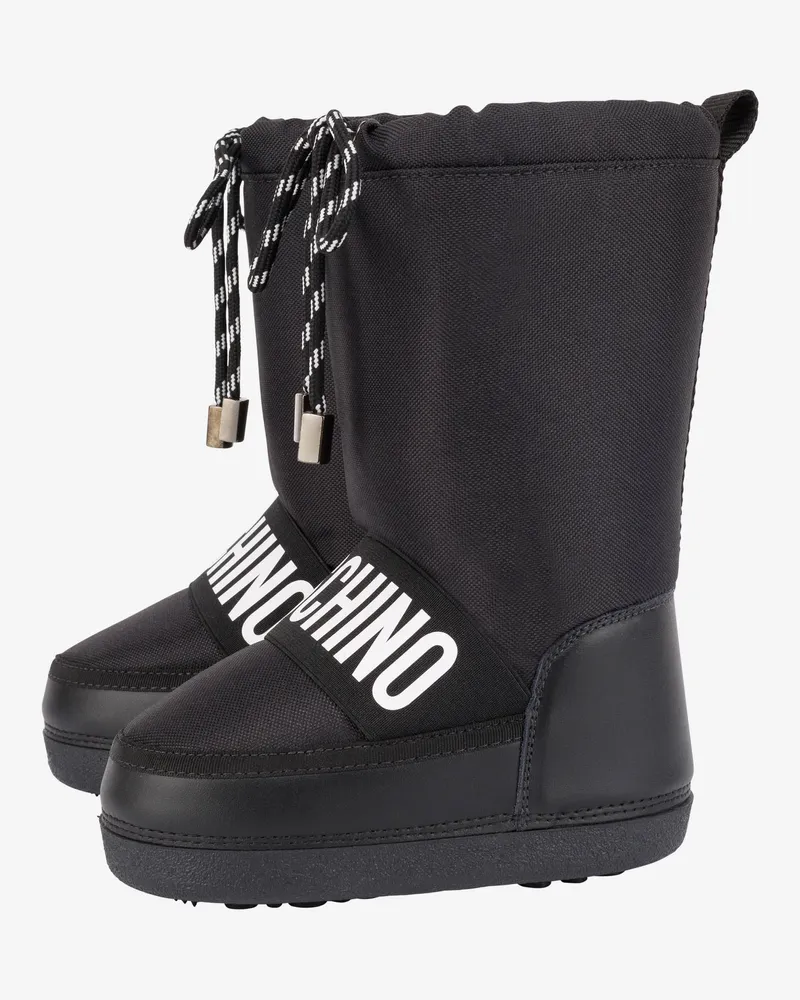 Moschino Schneestiefel Elastic Band - Schwarz Schwarz