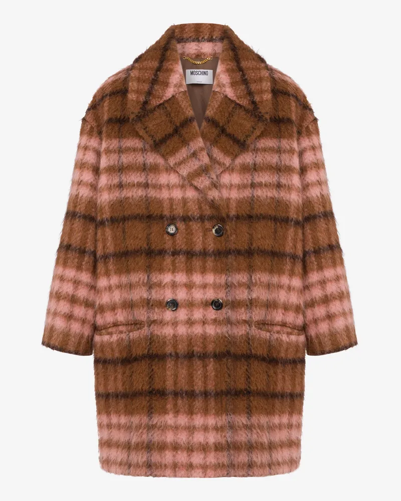 Moschino Mantel in Übergröße aus weichem Stoff - Braun Braun