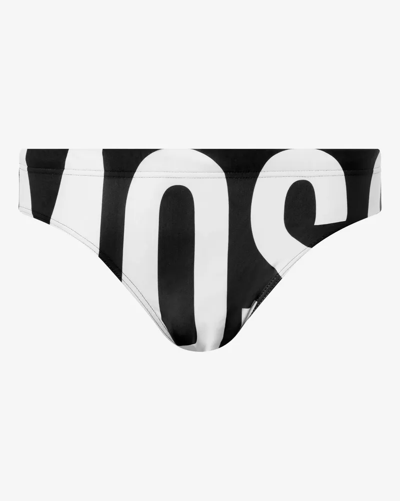 Moschino Badeslip mit Maxi Logo - Schwarz Schwarz