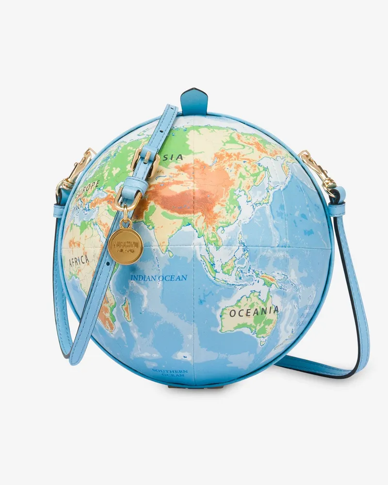 Moschino Globus Tasche - Blau Blau