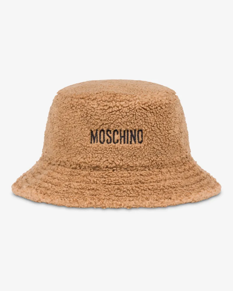 Moschino Fischerhut Logo Embroidery - Braun Braun