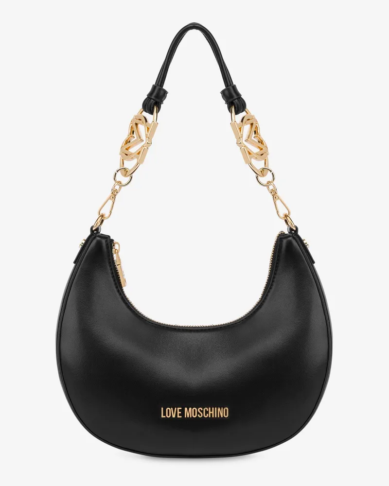 Moschino Hobo Bag Jewel - Schwarz Schwarz