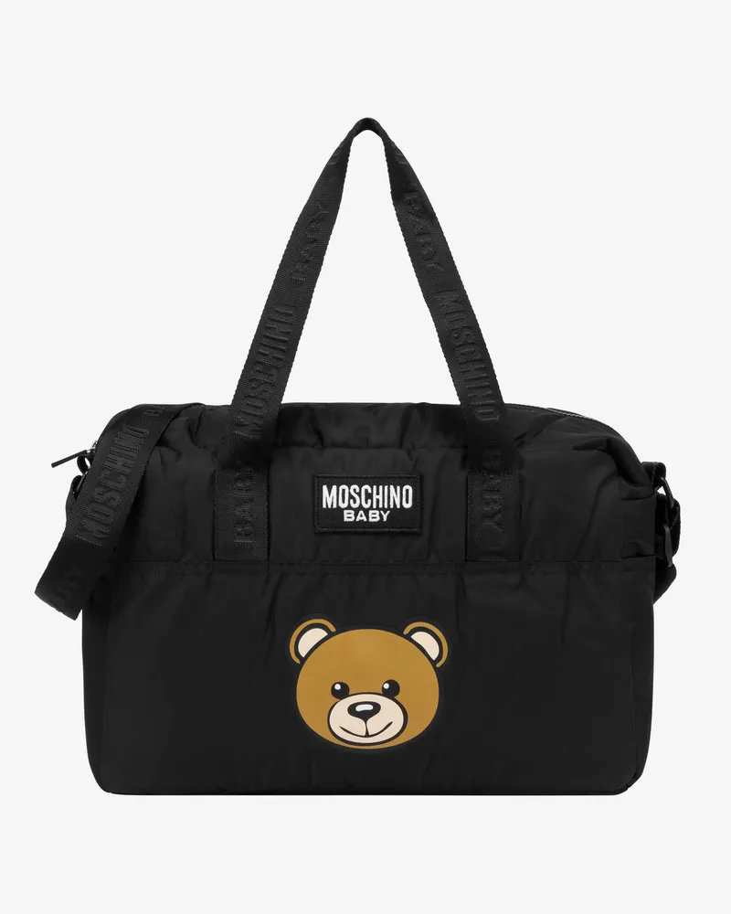 Moschino Teddy Bear Wickeltasche aus Nylon - Schwarz Schwarz