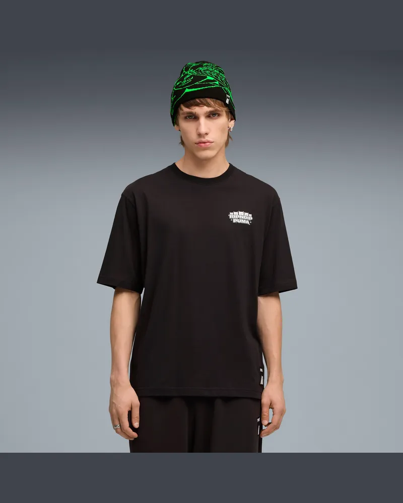 Puma x RIPNDIP Boxy T-Shirt Unisex, Kleidung, Schwarz Schwarz