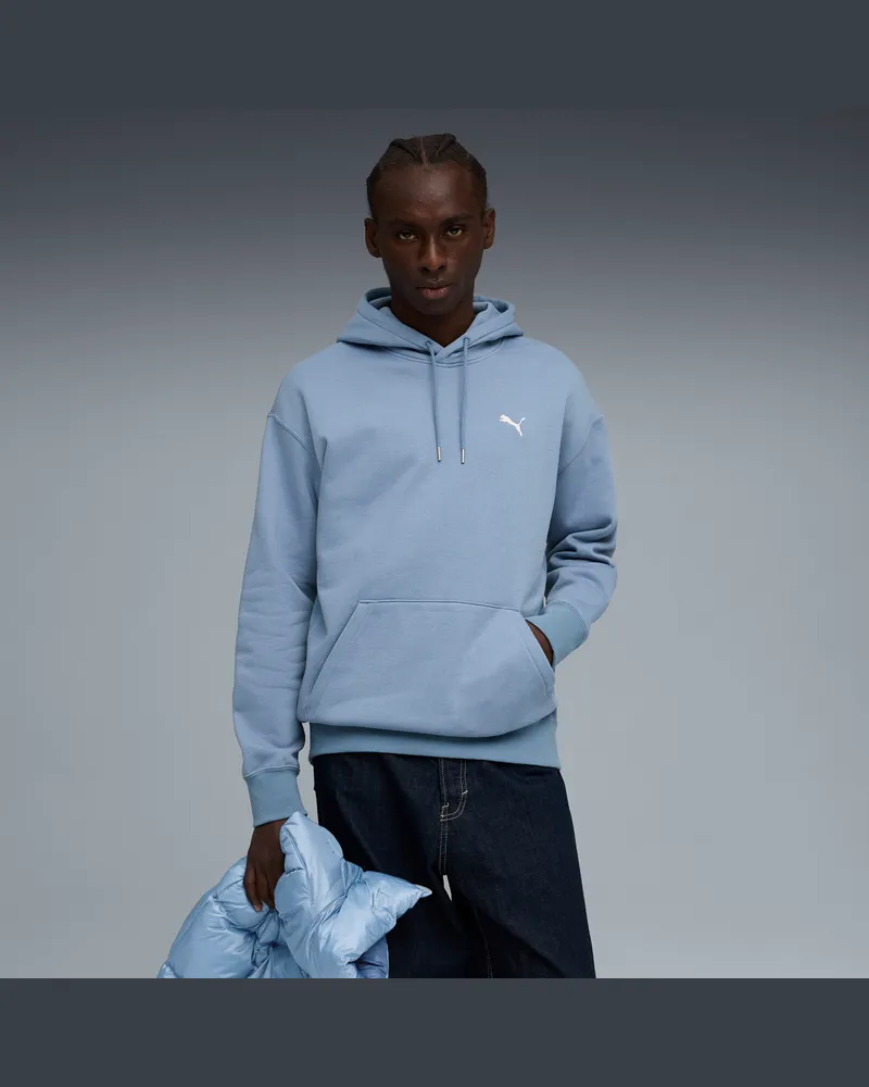 Puma Wardrobe Essentials Relaxed Fleece Hoodie Herren, Kleidung, Blau Blau