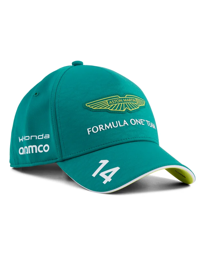Puma x ASTON MARTIN ARAMCO F1® TEAM Replica Alonso Baseball-Cap, Accessoires, Grün Grün