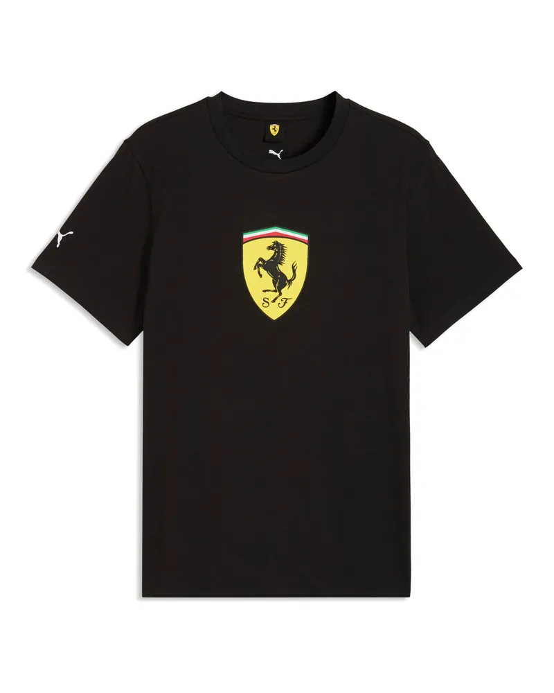 Puma Scuderia Ferrari ColouRot Shield T-Shirt Herren, Accessoires, Schwarz Schwarz