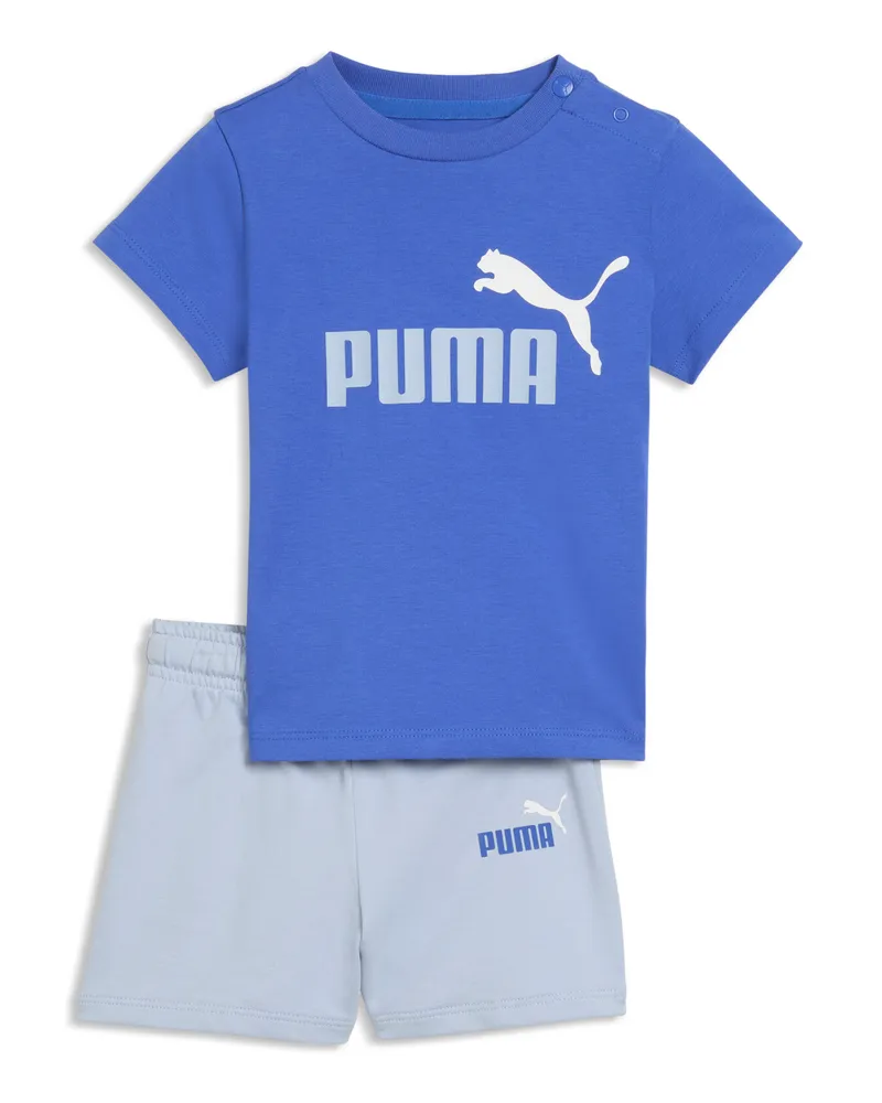 Puma Minicats Essentials T-Shirt und Shorts Set Baby, Kleidung, Blau Blau