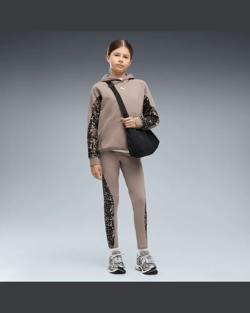 Puma Sport Animal 7/8-Leggings Teenager, Kleidung Beige
