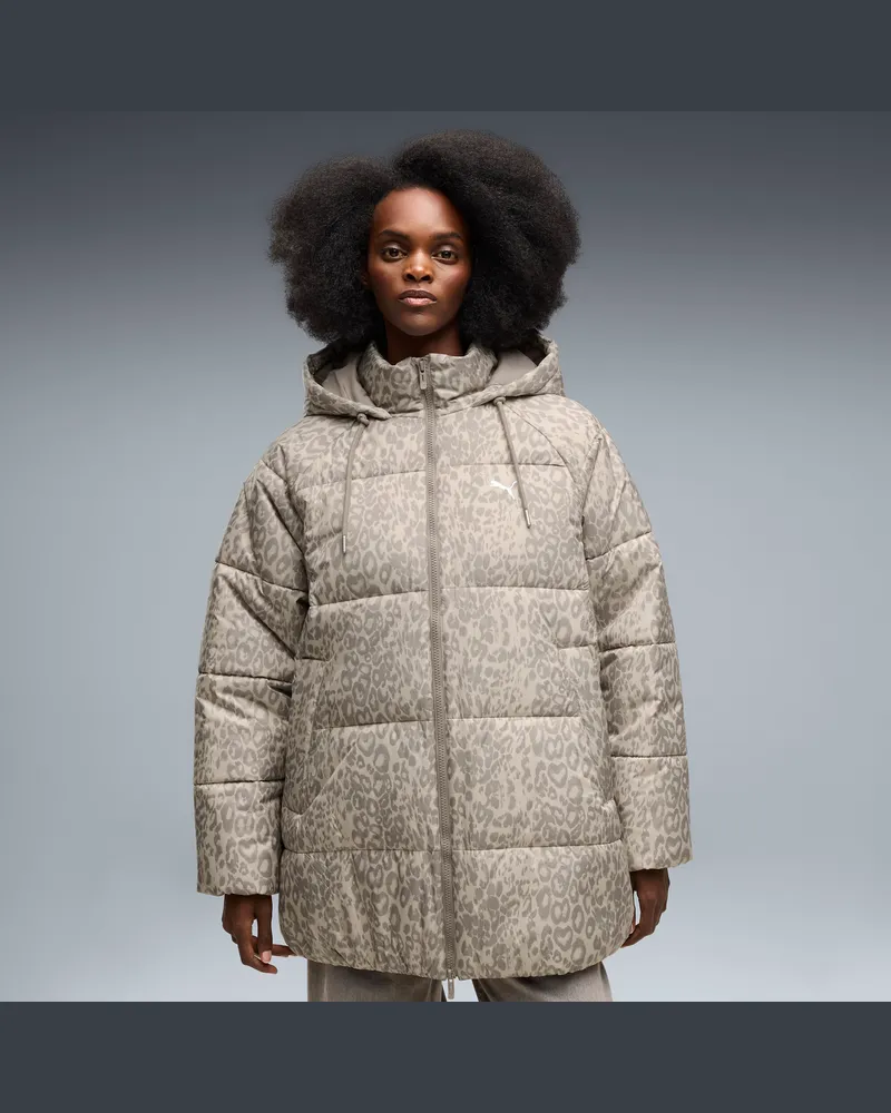 Puma Style Relaxed Steppjacke Damen, Kleidung Beige