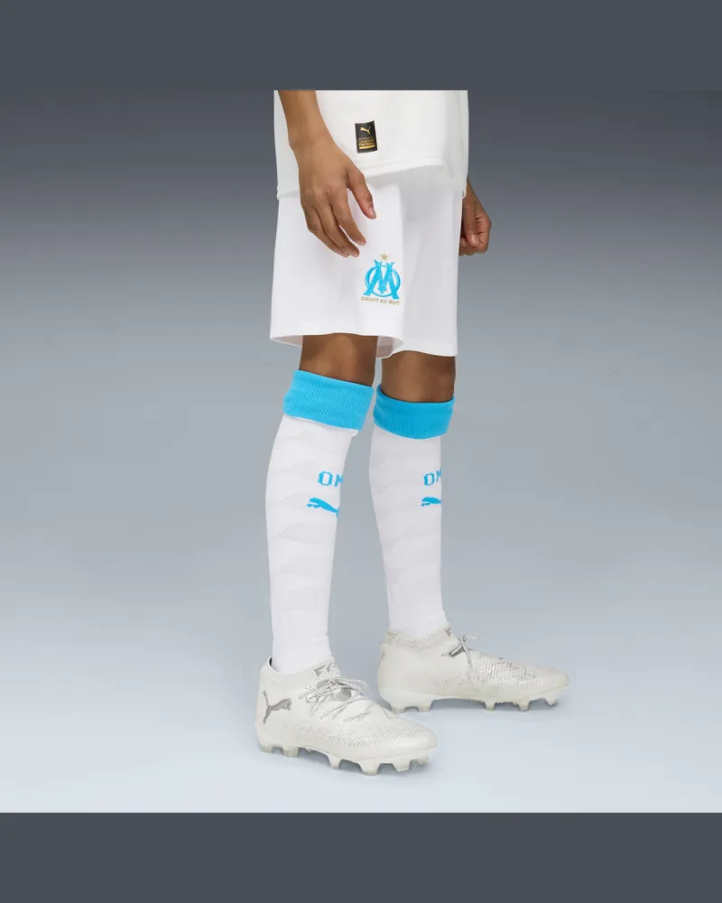 Puma Olympique de Marseille 25/26 Shorts Teenager, Kleidung, WeiÃŸ Weiãÿ