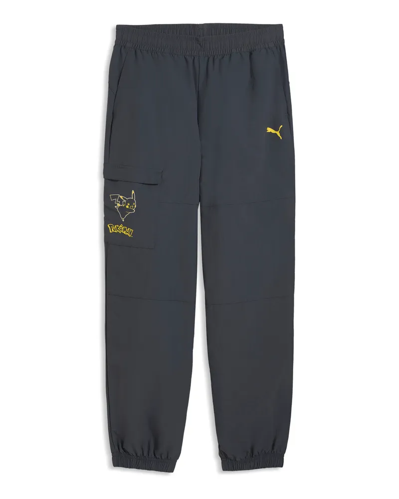 Puma x POKÉMON Relaxed Cargohose Teenager, Accessoires, Grau Grau