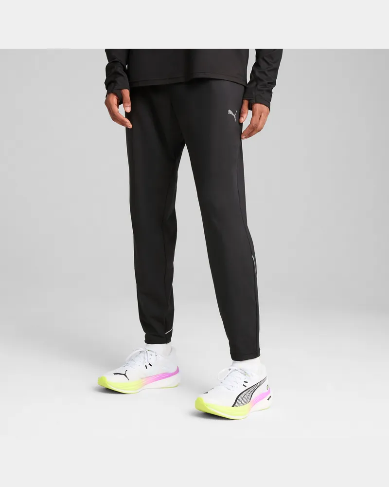 Puma CLOUDSPUN TapeRot Laufhose Herren, Kleidung, Schwarz Schwarz