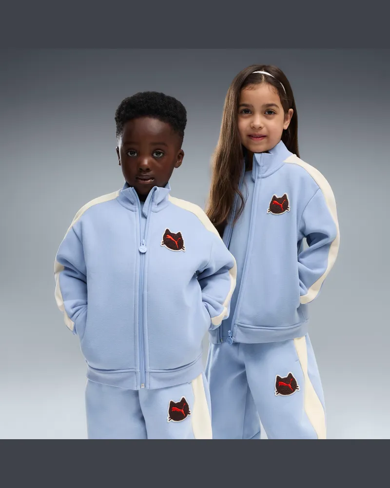 Puma T7 Imaginary Friend Relaxed Jacke mit Reißverschluss Kinder, Kleidung, Blau Blau
