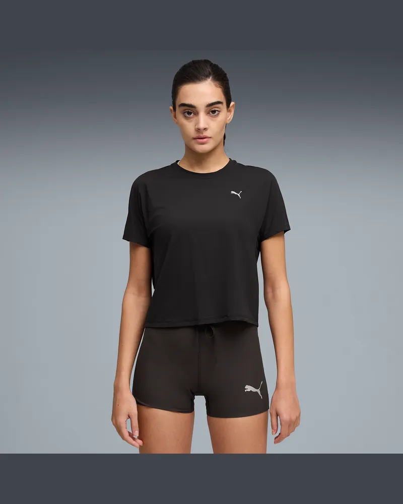 Puma Run coolCELL Boxy T-Shirt Damen, Kleidung, Schwarz Schwarz
