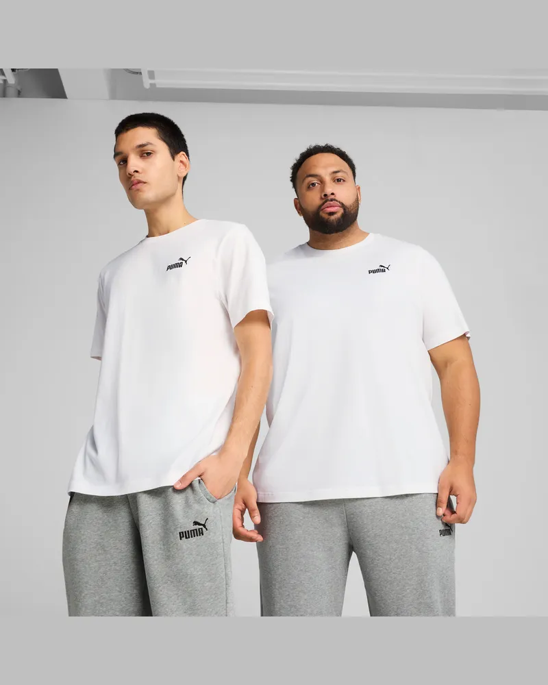 Puma Essentials Small No. 1 Logo T-Shirt Herren, Kleidung, Weiß Weiß
