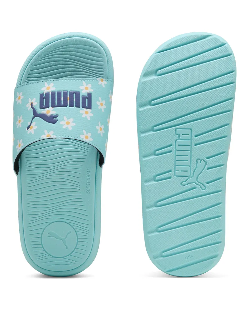 Puma Cool Cat 2.0 Daisies Slides Teenager, Schuhe, Blau Blau